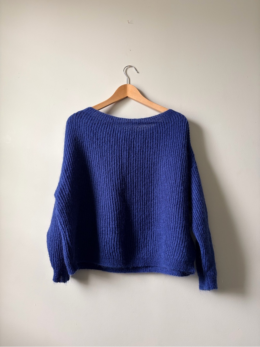 Cobalt Blue Italian Mohair Sweater